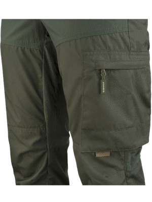 outdoorové nohavice Tesala detail predný diel