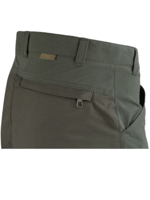 outdoorové nohavice Tesala detail zadné vrecko