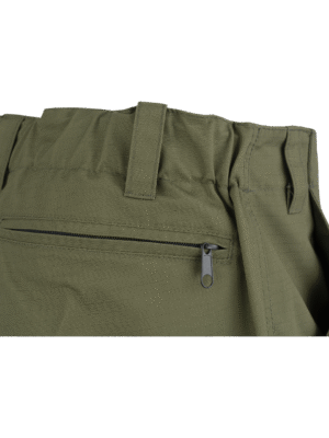 šortky Vadol detail všitej gumy a vrecka